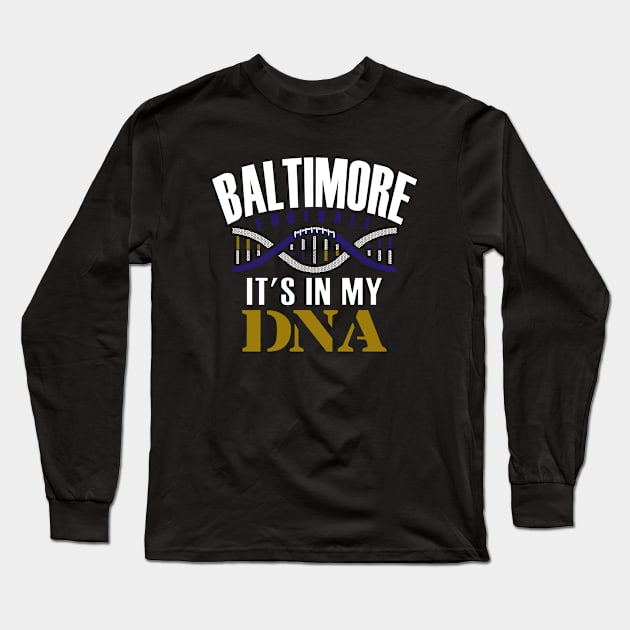 Baltimore Pro Football - DNA Long Sleeve T-Shirt by FFFM